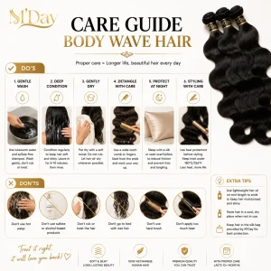M'DAY Vietnamese Virgin Hair Body Wave Bundle – Double Drawn 100g - Image 7